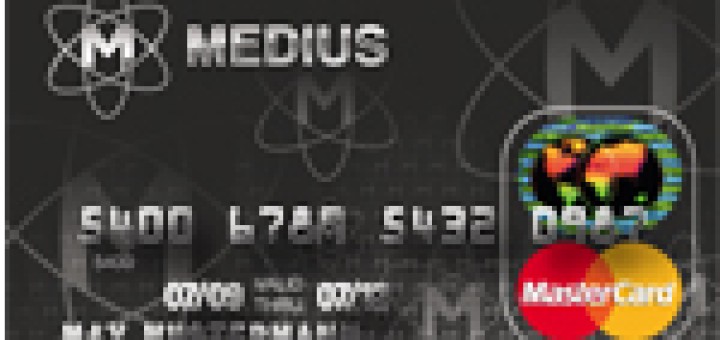 hochgeprägte prepaid Kreditkarte